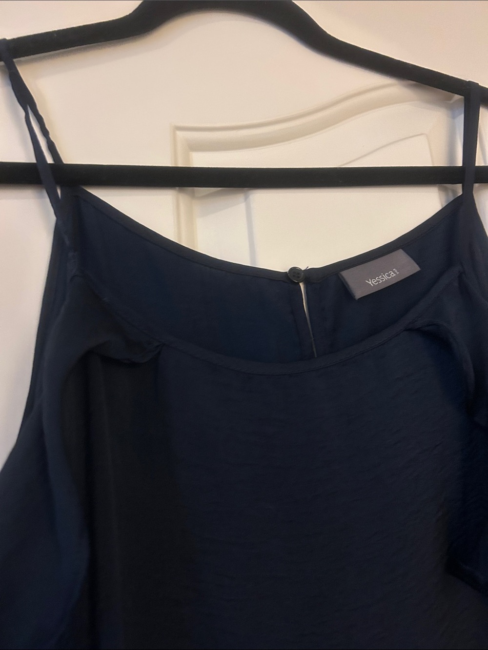 Wit & Wisdom Navy Ruffle-Shoulder Mini Dress - Picture 8 of 8